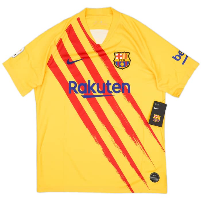 2019-20 Barcelona 'Senyera' Fourth Shirt Messi #10 (L)