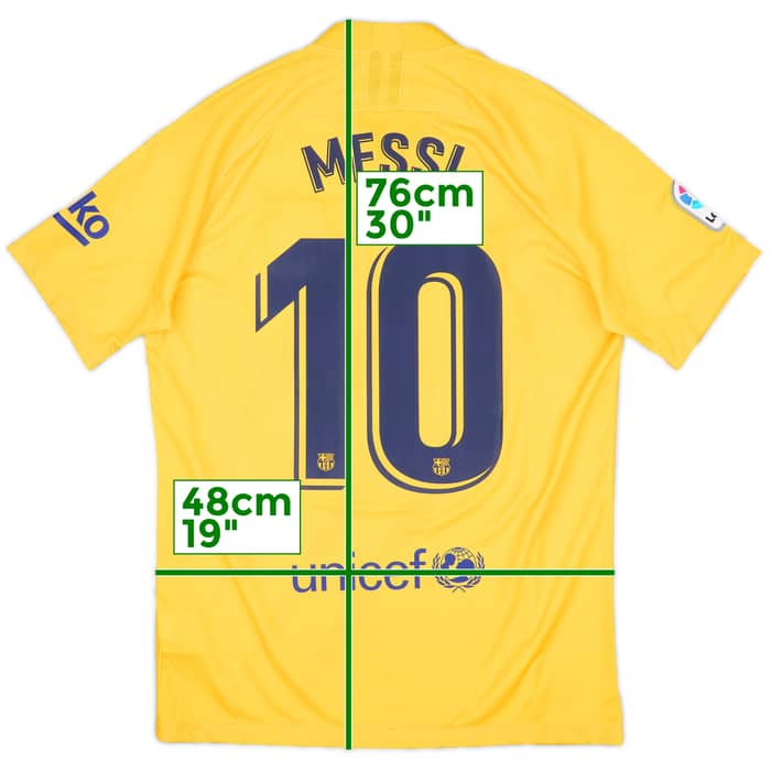 2019-20 Barcelona 'Senyera' Fourth Shirt Messi #10 - 10/10 - (M)