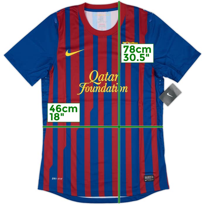 2011-12 Barcelona Player Issue Home Shirt (M)