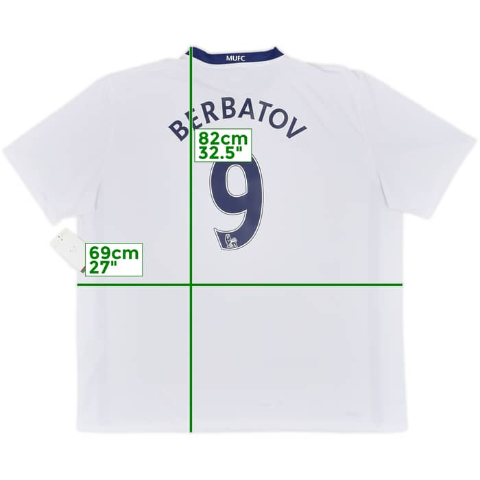 2008-10 Manchester United Away Shirt Berbatov #9 (3XL)