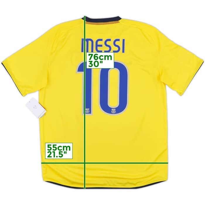 2008-10 Barcelona Away Shirt Messi #10 (L)