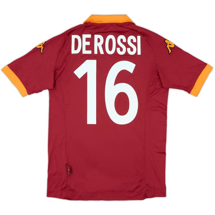 2012-13 Roma Home Shirt De Rossi #16 (L)