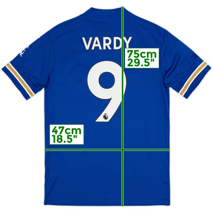 2020-21 Leicester Home Shirt Vardy #9 (S)