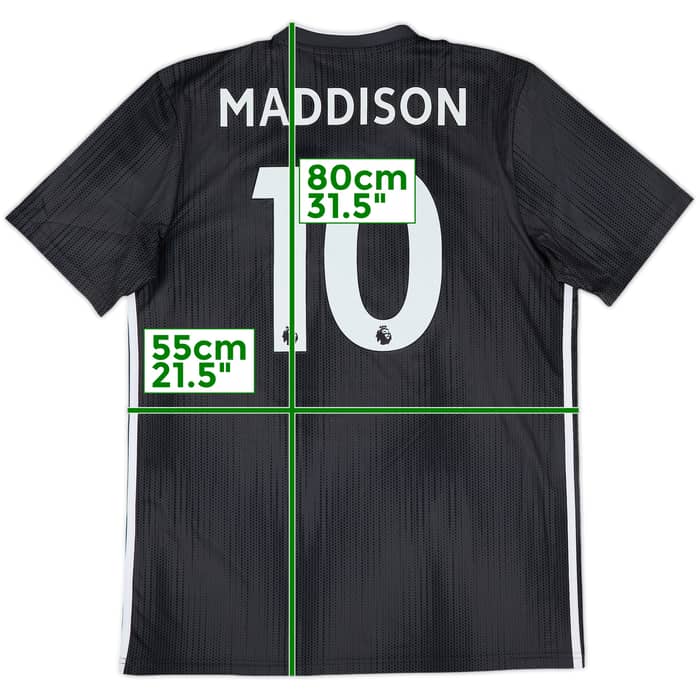 2019-20 Leicester Away Shirt Maddison #10 (L)