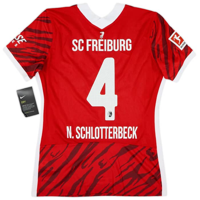 2021-22 Freiburg Home Shirt N.Schlotterbeck #4 (Women's S)