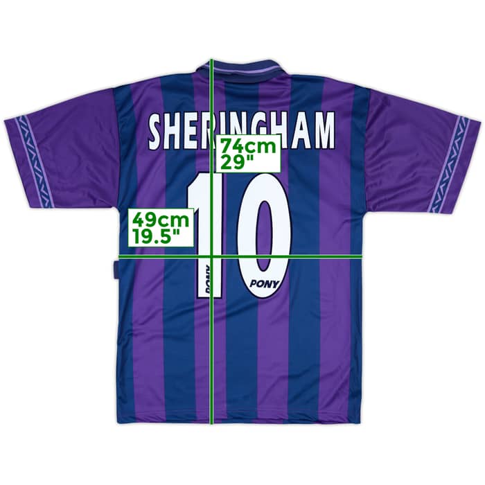 1995-97 Tottenham Away Shirt Sheringham #10 - 9/10 - (S)