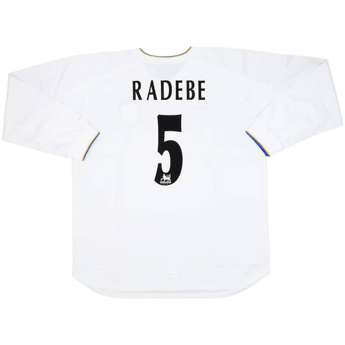 2000-02 Leeds United Home L/S Shirt Radebe #5 (XXL)