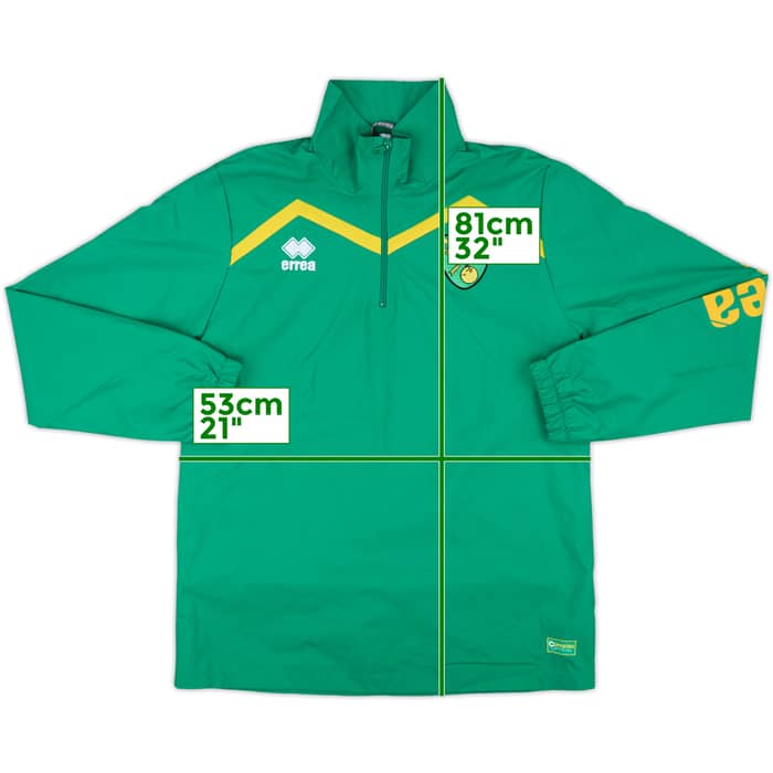 2014-15 Norwich Errea 1/4 Zip Drill Top - 10/10 - (L)
