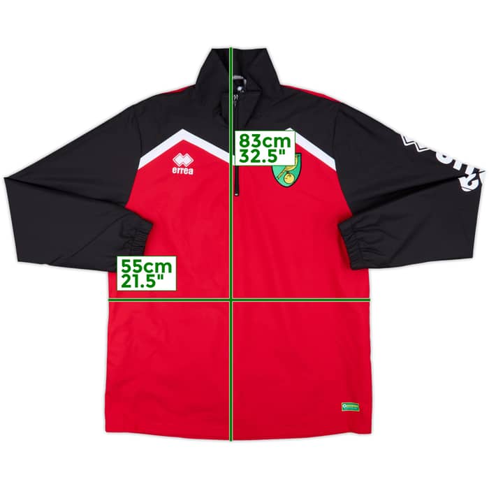 2014-15 Norwich Errea 1/4 Zip Drill Top - 10/10 - (L)