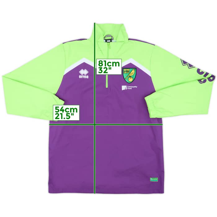 2014-15 Norwich Errea 1/4 Zip Drill Top - 10/10 - (L)