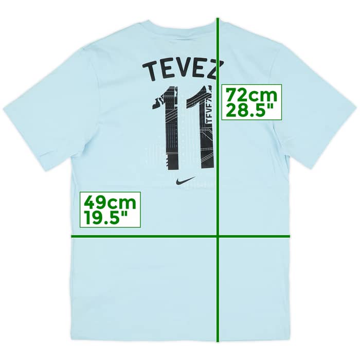 2010 Argentina 'Tevez #11' Nike Graphic Tee (S)