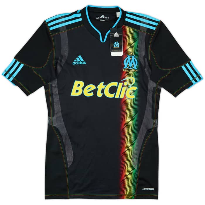 2010-11 Olympique Marseille Player Issue Techfit Third Shirt Lucho #8 (L)