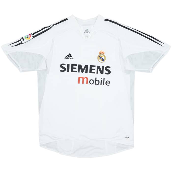2004-05 Real Madrid Player Issue Home Shirt Zidane #5 - 6/10 - (L)