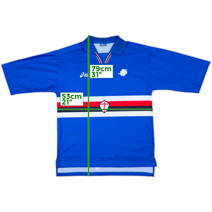 1996-97 Sampdoria Home Shirt - 8/10 - (L)