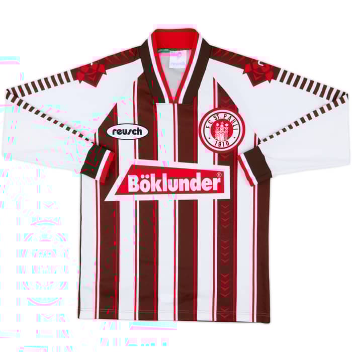 1996-97 St Pauli Home L/S Shirt - 8/10 - (XS/S)