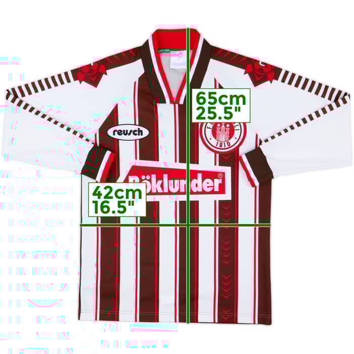 1996-97 St Pauli Home L/S Shirt - 8/10 - (XS/S)