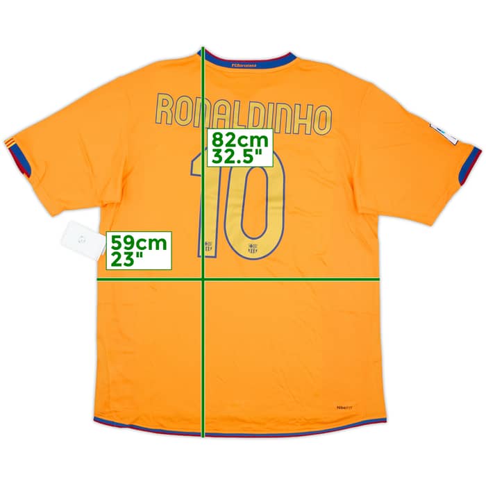 2007-08 Barcelona Third Shirt Ronaldinho #10 (XL)