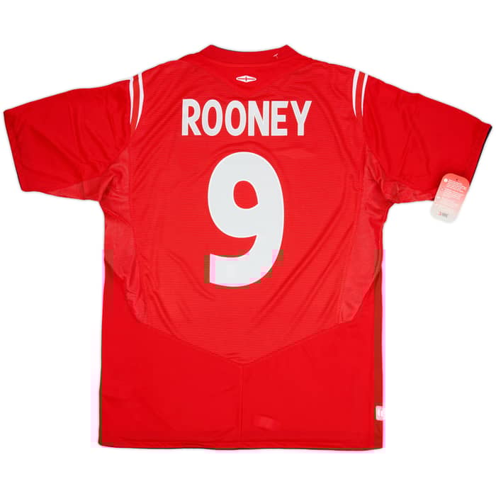2004-06 England Away Shirt Rooney #9 (L)