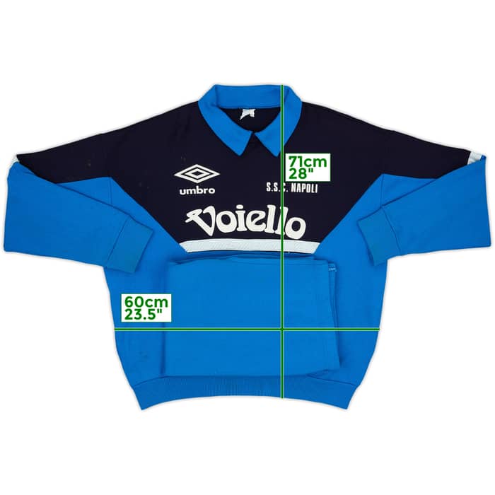 1991-93 Napoli Umbro Tracksuit - 5/10 - (XL)