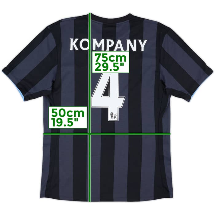 2012-13 Manchester City Third Shirt Kompany #4 - 7/10 - (M)