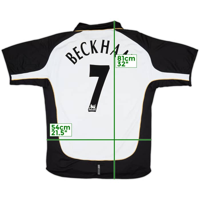 2001-02 Manchester United Centenary Away/Third Shirt Beckham #7 - 5/10 - (L)