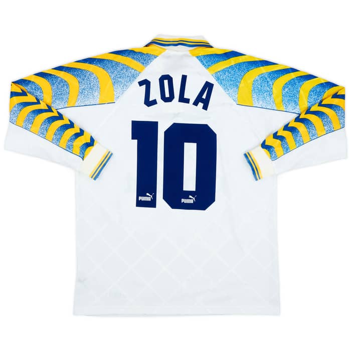 1995-97 Parma Home L/S Shirt Zola #10 - 9/10 - (M)