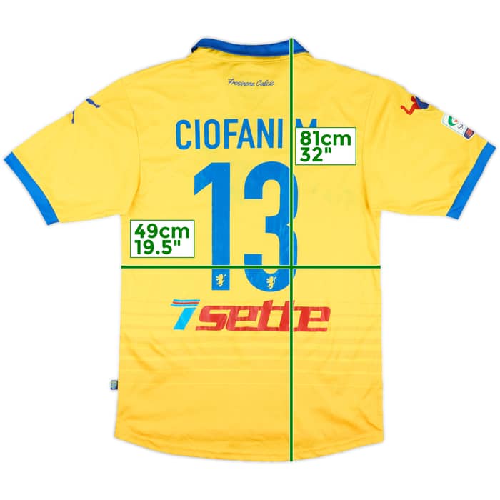 2015-16 Frosinone Home Shirt Ciofani M. #13 - 6/10 - (L)