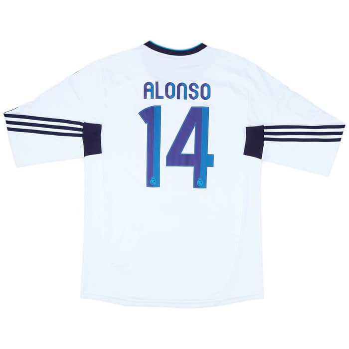 2012-13 Real Madrid Home L/S Shirt Alonso #14 - 5/10 - (L)