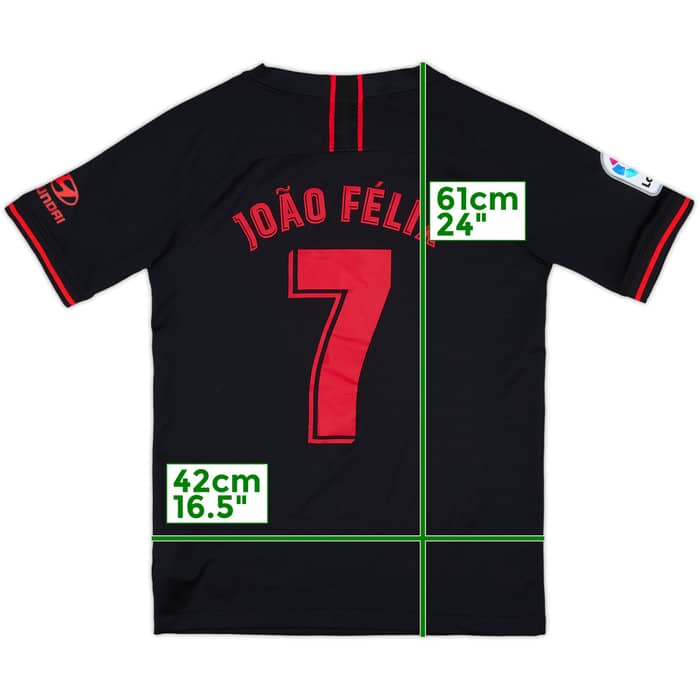 2019-20 Atletico Madrid Away Shirt Joao Felix #7 - 8/10 - (L.Boys)