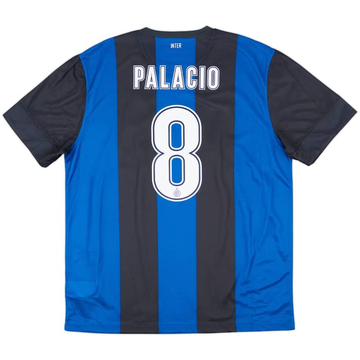 2012-13 Inter Milan Home Shirt Palacio #8 - 9/10 - (XL)