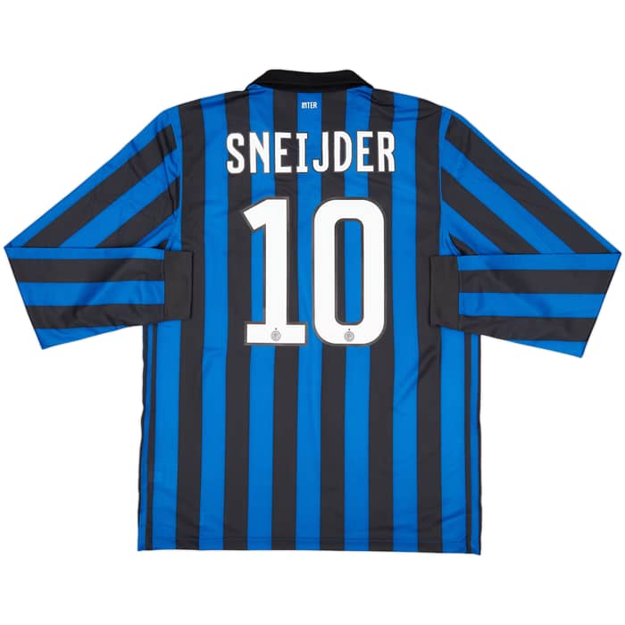 2011-12 Inter Milan Home L/S Shirt Sneijder #10 (L)