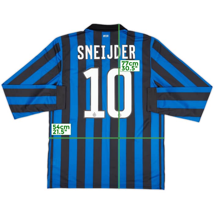 2011-12 Inter Milan Home L/S Shirt Sneijder #10 (L)