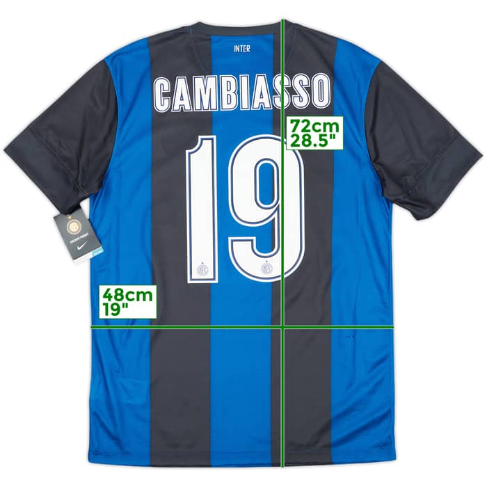 2012-13 Inter Milan Home Shirt Cambiasso #19 (M)