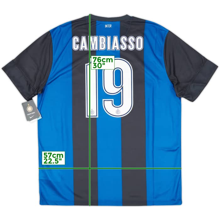 2012-13 Inter Milan Home Shirt Cambiasso #19 (XL)