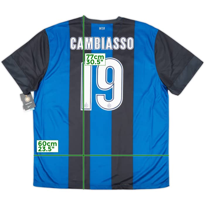 2012-13 Inter Milan Home Shirt Cambiasso #19 (XXL)