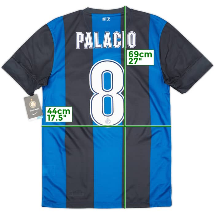 2012-13 Inter Milan Home Shirt Palacio #8 (S)