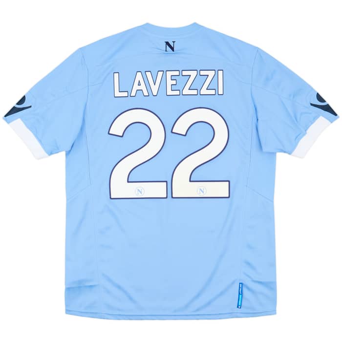 2010-11 Napoli Home Shirt Lavezzi #22 (XL)