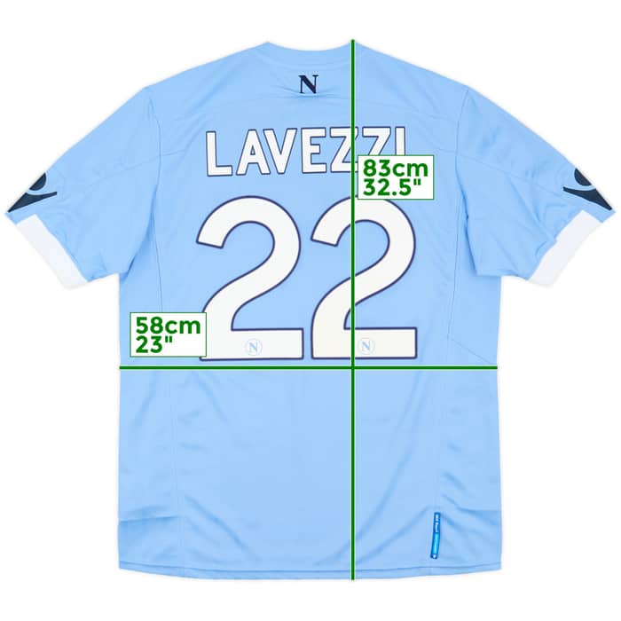 2010-11 Napoli Home Shirt Lavezzi #22 (XL)
