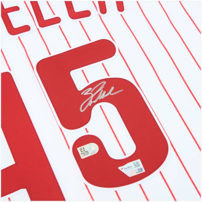 2020-25 Philadelphia Phillies Wheeler #45 Signed Nike Home Jersey (XL)