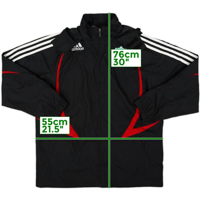 2007-08 Liverpool adidas Hooded Rain Jacket - 9/10 - (XL.Boys)