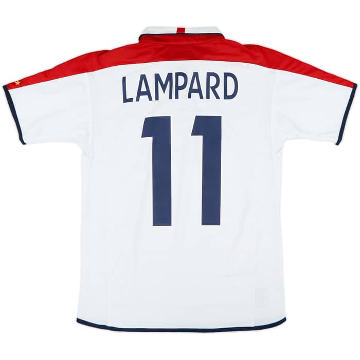 2003-05 England Home Shirt Lampard #11 - 8/10 - (XL.Boys)