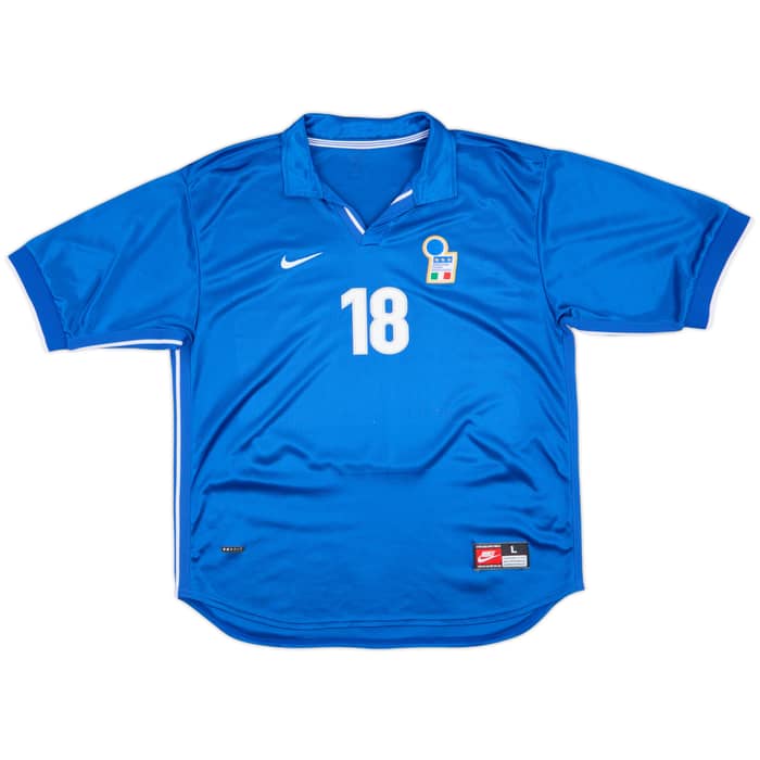 1997-98 Italy Home Shirt Baggio R. #18 - 6/10 - (L)
