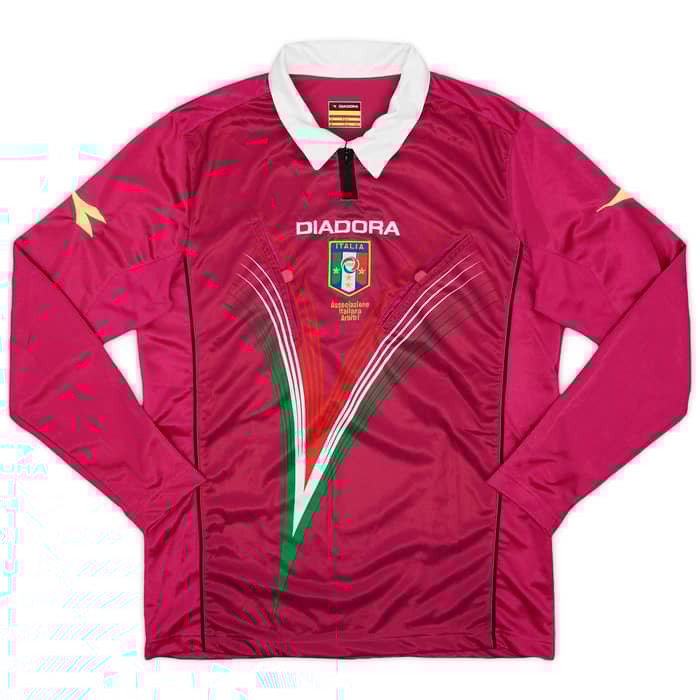 2012-13 Italy Diadora Referee L/S Shirt - 8/10 - (S)