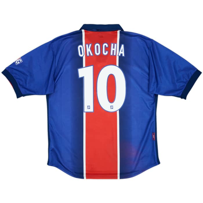 1998-99 Paris Saint-Germain Home Shirt Okocha #10 - 9/10 - (L)
