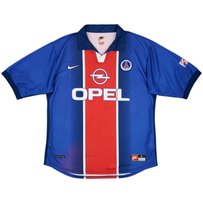 1998-99 Paris Saint-Germain Home Shirt Okocha #10 - 9/10 - (L)