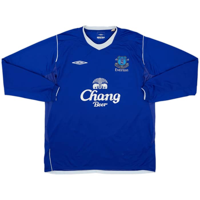 2004-05 Everton Home L/S Shirt Arteta #6 - 6/10 - (L)