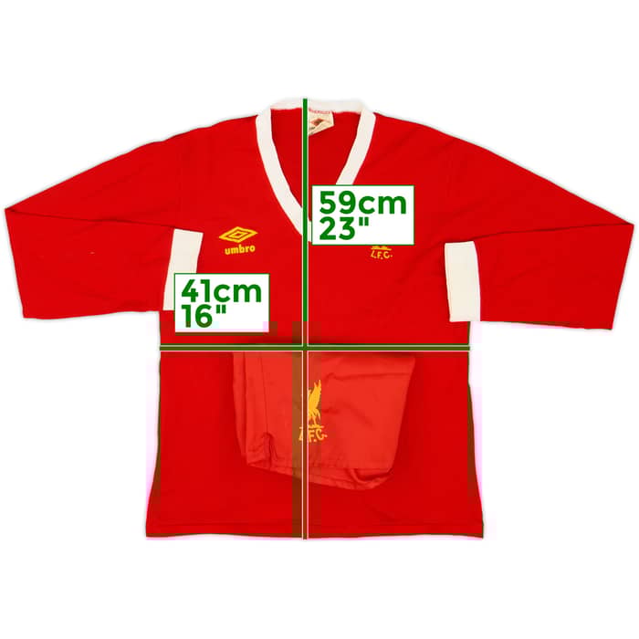 1976-79 Liverpool Home Shirt & Shorts - 8/10 - (S)