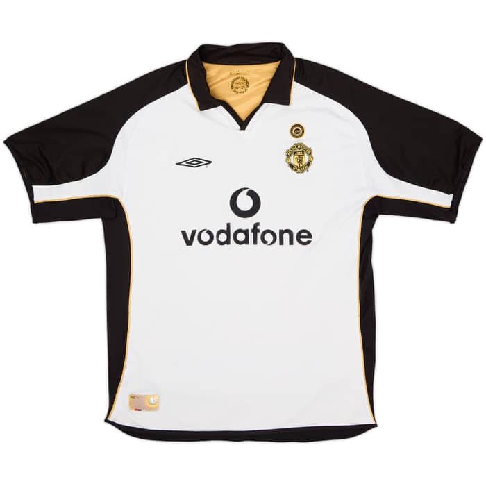 2001-02 Manchester United Centenary Away/Third Shirt Beckham #7 - 6/10 - (XL)