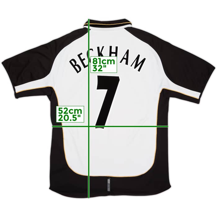 2001-02 Manchester United Centenary Away/Third Shirt Beckham #7 - 6/10 - (XL)