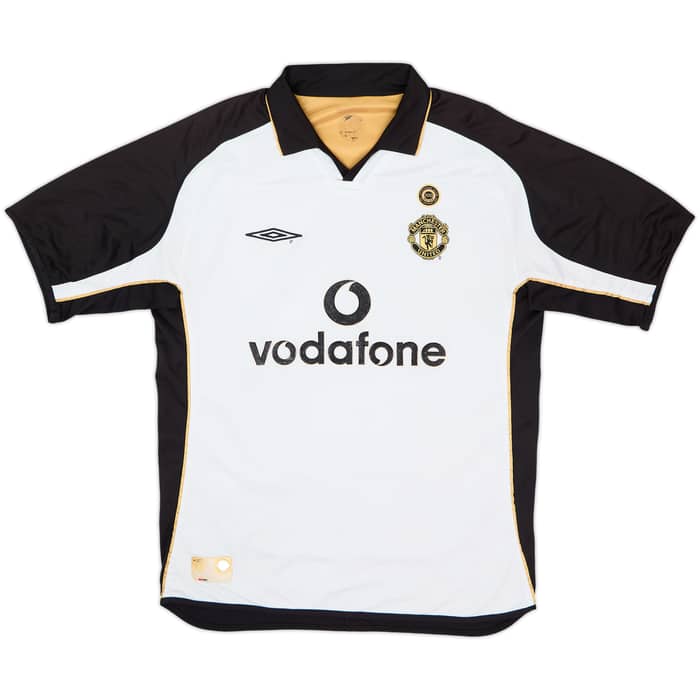 Camiseta de visitante/tercera equipación Centenario del Manchester United 2001-02 Beckham #7 - 5/10 - (L)